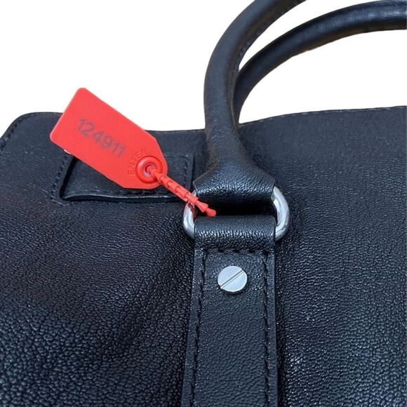 Michael Kors Hamilton Black Satchel Bag with Silver Hardware - Picture 10 of 10